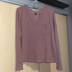 Waffle knit sweater